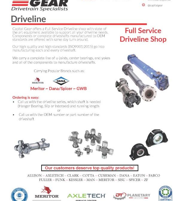 Comprehensive Driveline Solutions at Capital Gear