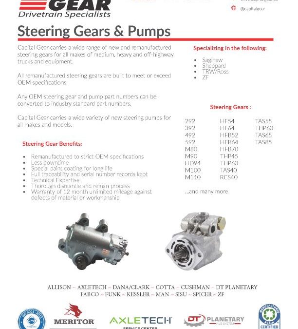High-Quality Steering Gears and Pumps for All Applications