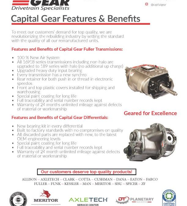 Capital Gear Features & Benefits: Setting the Standard in Quality